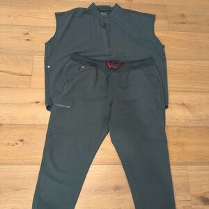 FIGS SET! XXL SHIRT&PANT Women's Jogger Pants with Shirt. Color BONSAI